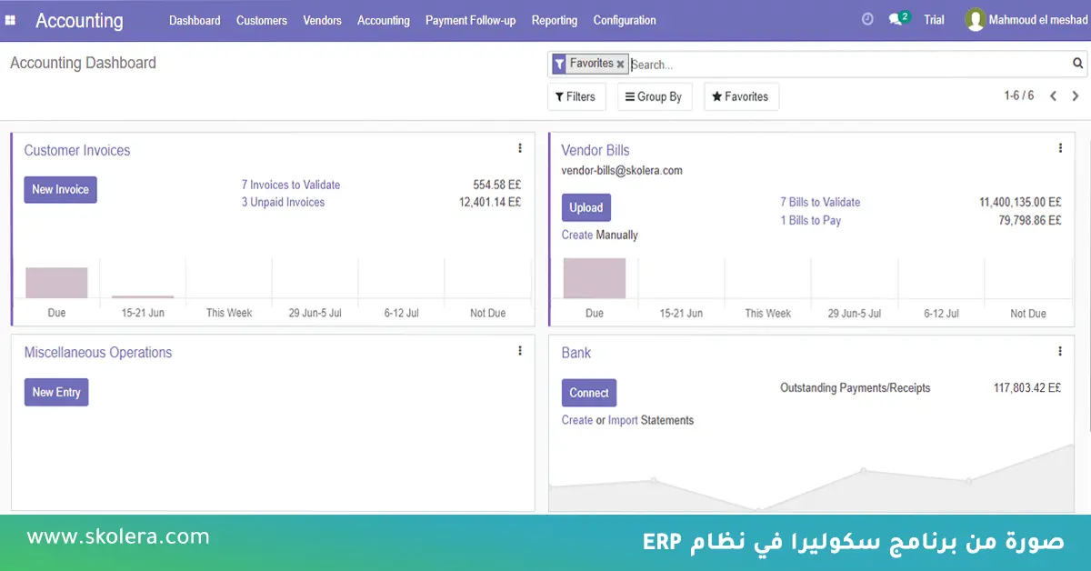 نظام سكوليرا ERP