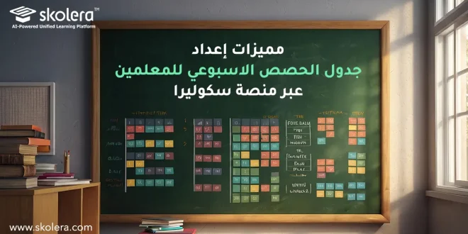 جدول الحصص الاسبوعي للمعلمين