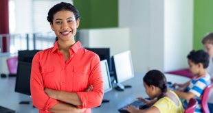 smart classroom management strategies - teacher in class with her students